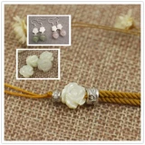 Бусины, браслет из бисера ручной работы, натуральные двусторонние аксессуары, DIY