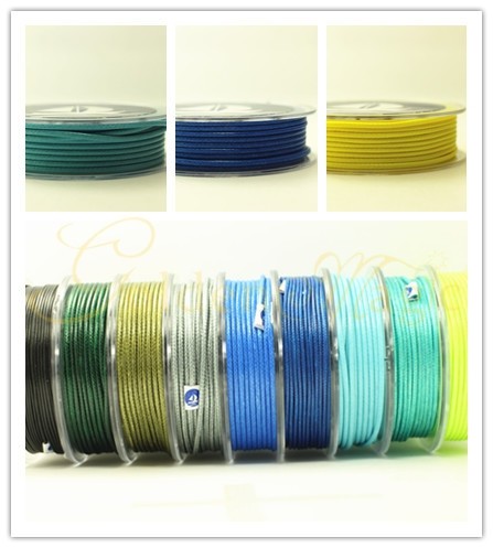 Oar 1.5mm wax rope bracelet braided rope, hand-braided DIY wire, snake skin rope, wax string necklace rope pic 1