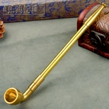 Мужская старомодная медная латунная короткая курительная трубка ручной работы