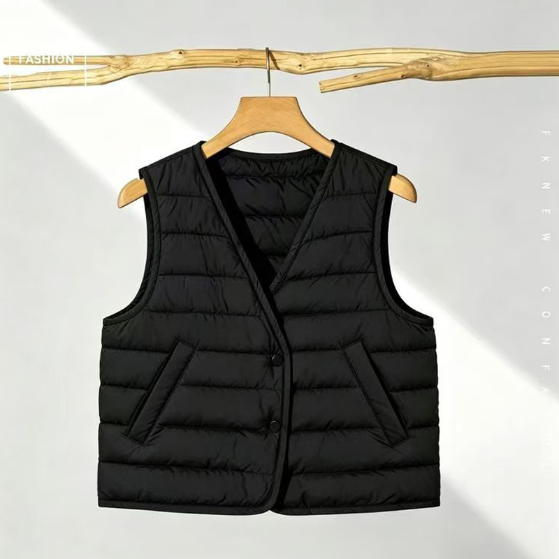 European Style Versatile Thin Vest for Women, Silk Cotton Sleeveless Undershirt, Winter Fashion New Slim Fit Thickened Warm Vest