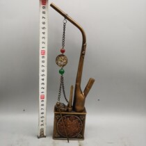 Early antique collection pure copper longevity star hookah ornaments old-fashioned fine workmanship and appearance as shown in the picture.