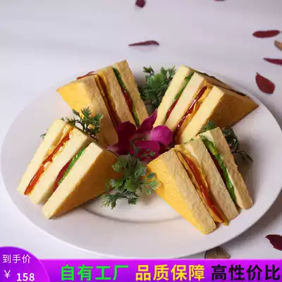 Simulated chicken sandwich model custom sandwich food food model western restaurant sample ornaments props