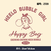 Tide Brand Europe и Соединенные Штаты Blowing Girls New Pattern Hot Transfer -на уровне -устойчивый