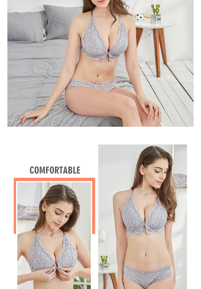 Phong thủy về khóa trước tập hợp cô gái đồ lót bra thiết lập mẫu áo lót ren gợi cảm mà không cần vành đẹp quần áo lót phụ nữ cao cấp
