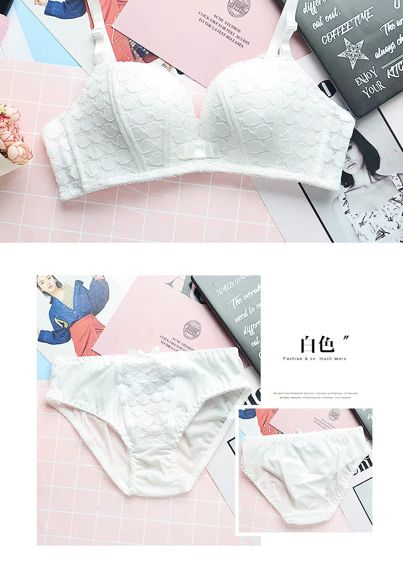 Phượng hoàng về mùa hè mỏng không có vành thoải mái ren tập hợp cô gái áo ngực đặt đồ lót nữ bra quần lót nữ thun lạnh
