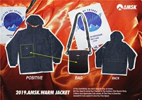 Amsk áo khoác đa chức năng dày đa chức năng - Quần áo độn bông thể thao áo phao uniqlo nam