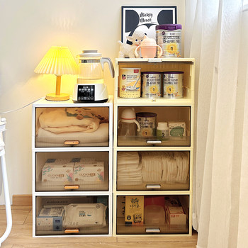 Multi-layer storage cabinet for baby products