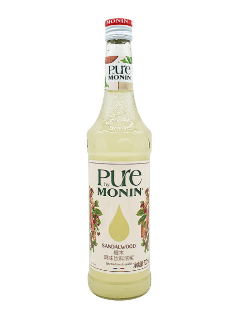 [Sugar-Free]Monin Sandalwood Flavor Beverage Concentrate 700ml Coffee Juice Beverage Milk Tea Commercial Use