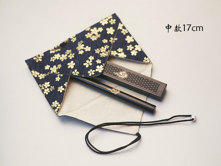 Портативный тканевый мешок из черного дерева Эбен из сандалового дерева, сумка-чехол, комплект, курильница для благовоний, из алойного дерева 