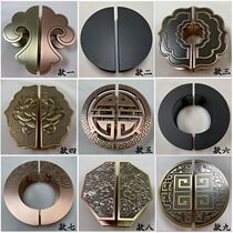 Simple semicircular tempered glass door handle Custom solid wood door handle Black hotel facade handle Modern