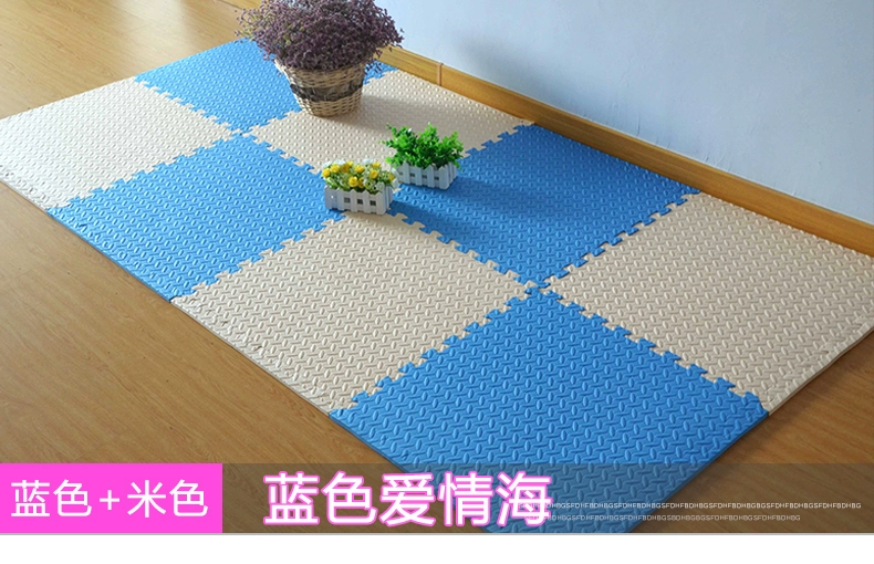 [40 miếng] eva bò mat trẻ em câu đố bọt 60x60 nối sàn mat dày dày