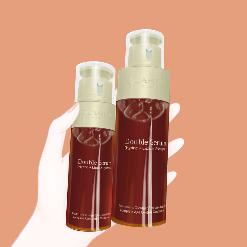 Charins/Clarins Repairing Double Essence Classic Moisturizing Refreshing Edition for Oily Skin, Hydrating and Moisturizing for Chubby Skin