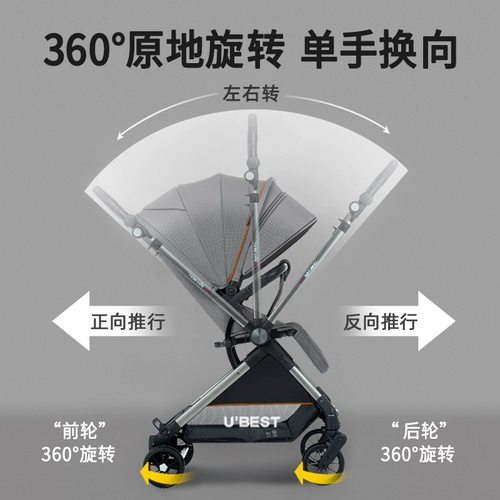 Детская складная коляска с сидением с зонтиком, можно сидеть и лежать