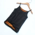 Áo vest nữ mùa thu và mùa đông cộng với nhung dày bó sát quai không có dấu vết cộng với áo vest nhung cỡ lớn ấm áp áo giữ nhiệt nam hàn quốc Áo ấm