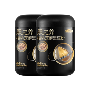 五谷磨房黑之养核桃芝麻黑豆粉600g*2罐