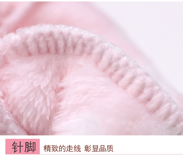Mùa thu và mùa đông trẻ em flannel bé trai và bé gái quần ngủ ấm áp cộng với nhung dày lạnh phim hoạt hình quần giản dị quần nam đẹp