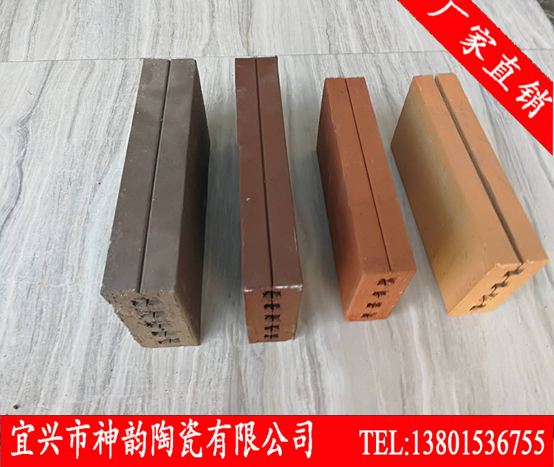 Ixing Dutch brick outdoor permeable brick pottery earth brick sintered brick road face brick courtyard brick red brick wide field brick through body brick
