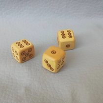Boxwood Auspicious Heavenly Mother Dice Set of Three Customized