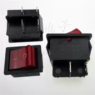 KCD rocker switch 4 feet 2 gears red power switch rocker switch button start switch