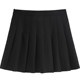Marmalade yo skirt hot girl high-waisted A-line skirt slimming Korean style small commuting all-match black pleated skirt