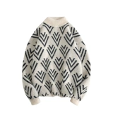 Демисезонная стрела, свитер, трикотажный кардиган, приятная телу куртка, круглый воротник, оверсайз