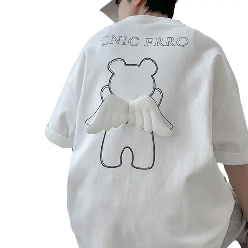 Сексуальная брендовая трендовая футболка с коротким рукавом для влюбленных, оверсайз