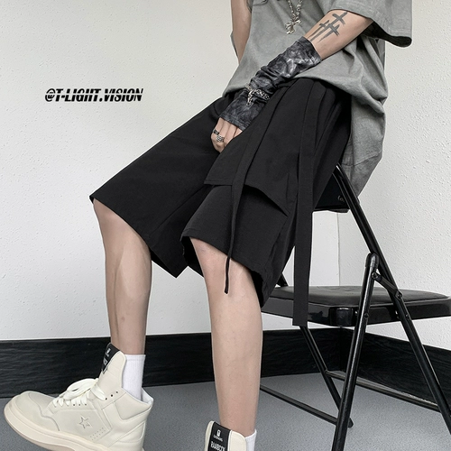 Пиджак классического кроя, шорты, летние японские штаны для отдыха для работы, изысканный стиль