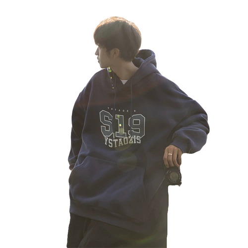 Tide, утяжеленная осенняя трендовая толстовка с капюшоном, куртка для влюбленных, оверсайз