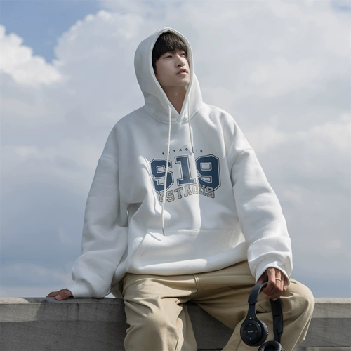 Tide, утяжеленная осенняя трендовая толстовка с капюшоном, куртка для влюбленных, оверсайз