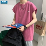 Летний трендовый жилет, брендовая футболка без рукавов для влюбленных, свободный крой