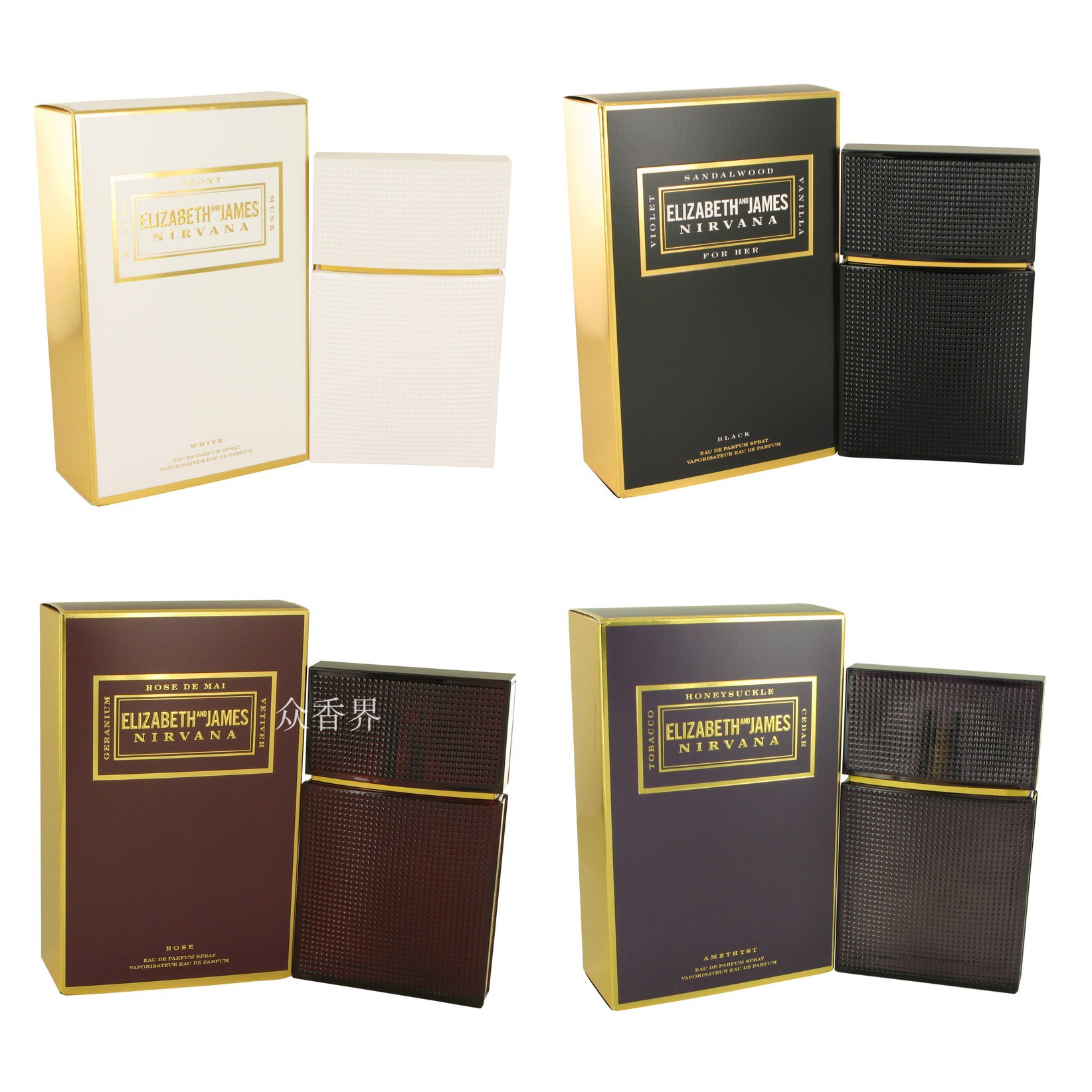 Elizabeth James Nirvana White/Bourbon 涅槃女士香水30/50ml