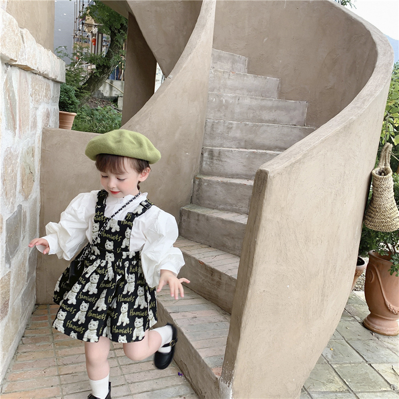 Girls Holding Baby Bag Skirts Children's Autumn Dresses Princess Dresses Net Red Baby Skirts Fashionable Western Style Suits Korean Children's Clothing