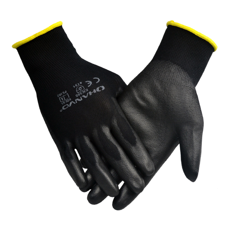 Constant glow thin section coated with palm nylon Lawless work gloves abrasion resistant and anti-slip hardware spare parts assembled and breathable