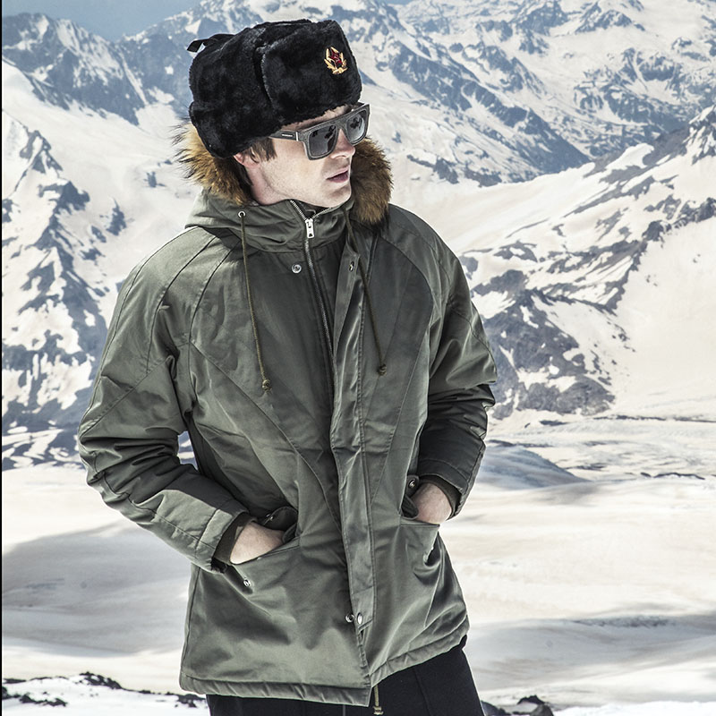 AK mens mùa thu và mùa đông quần áo mới trượt tuyết ánh sáng retro MOUNTAIN UTILITY alpine trong quần áo cotton dài nam