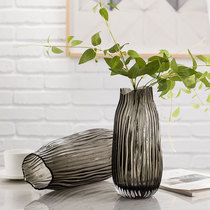 European style simple glass vase dried flower arrangement Lily rich bamboo water breeding plant living room study desktop ornaments