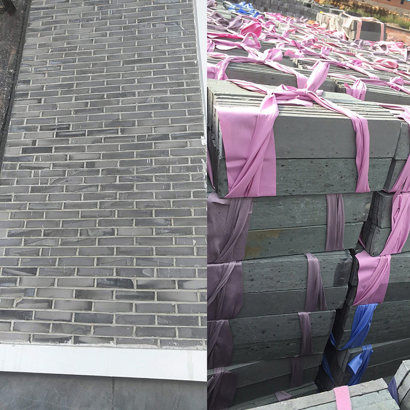 11-year-old shop clay sintered green strip brick 9585 Chinese style wall patch antique factory direct selling brick