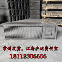 Cement sugarcane ridge antique Chinese style flowing water ridge pattern head linear ridge tile ridge Hui style architecture Paifang Bofeng