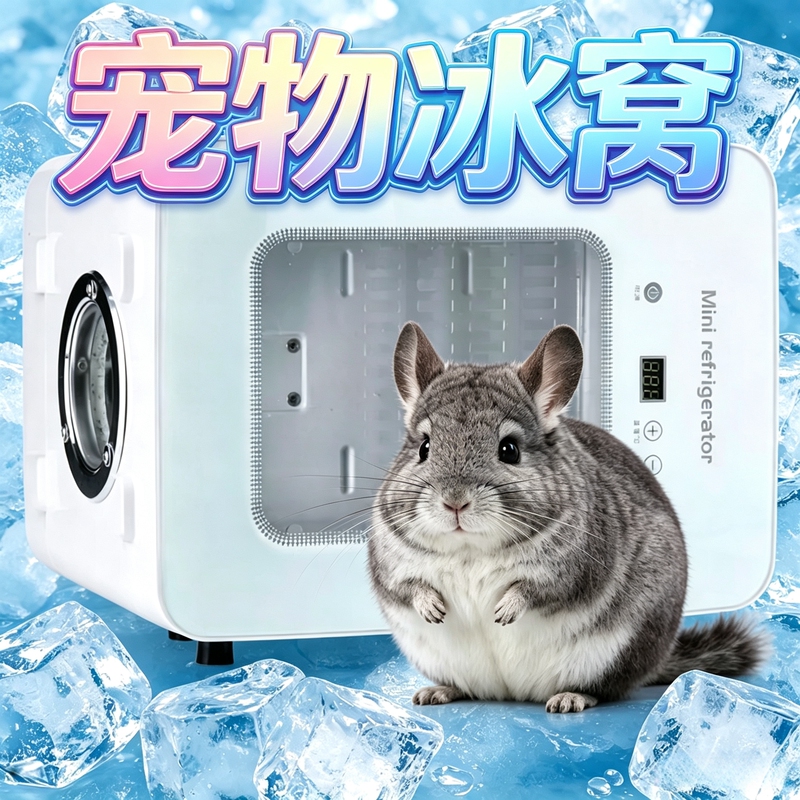 Totoro Electronic Cooling Nest for Summer, Pet Ferret Hamster Cooling Air-Conditioned House Cage Iron Cage Universal Anti-Heatstroke