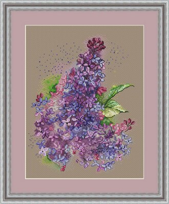 [十字绣电子图纸PDF文件 008 紫丁香Lilac by Averina Lena]