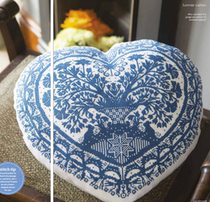 Cross Stitch Electronic Drawing Redrawing File Cross Stitch Gold 113 Monochrome-Summer Cushion