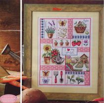 Cross Stitch Electronic Drawing Redraw File Cross Stitch Gold 46 Magazine-I Love My Garden