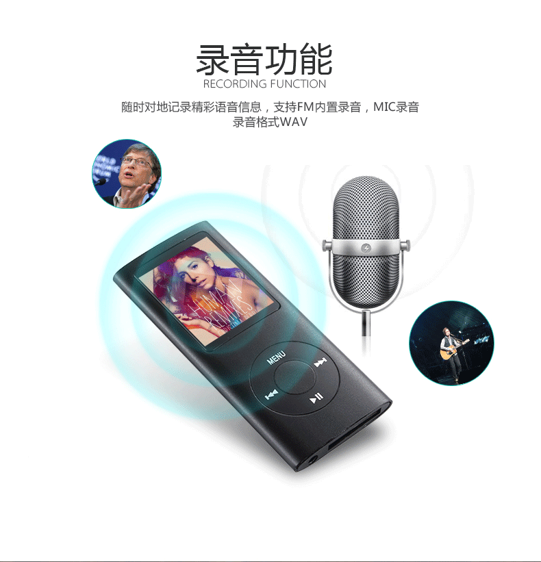 máy nghe nhạc bluetooth giá rẻ Máy nghe nhạc mp3 nhỏ dễ thương với màn hình Walkman MP4 thể thao chạy máy ghi P3 máy phát nhạc mini