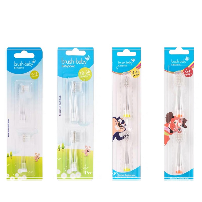 British brush baby hundred brush baby brush head 0-18-36 months 0-3 years old 3-6 years old electric toothbrush replacement