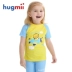 Hugmii trẻ em áo tắm bé trai và bé gái góc phẳng phim hoạt hình chia áo tắm trẻ em bé bé áo tắm bơi thân - Bộ đồ bơi của Kid bộ bơi cho bé Bộ đồ bơi của Kid