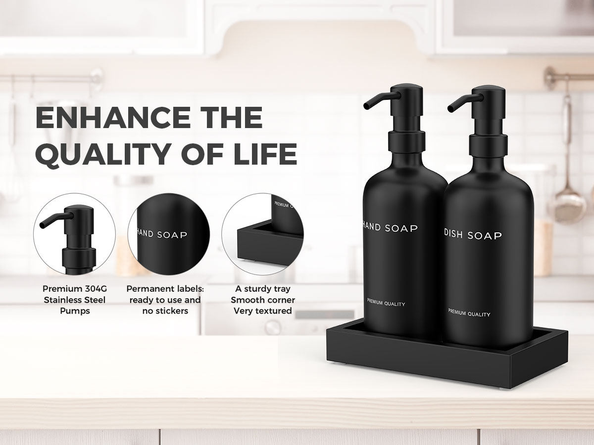 Luxury Glass Soap Dispenser with Smooth Press Pump - Taobao product photo 7