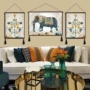 phòng khách Mỹ bức tranh sơn trang trí ba lối vào tấm thảm sofa bối cảnh vẽ bức tranh voi Pachira bầu không khí - Tapestry thảm treo tường anime