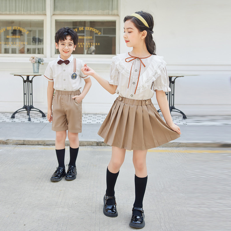 Kindergarten Summer School Uniform for Boys and Girls Graduate Class for Children's Collection Class