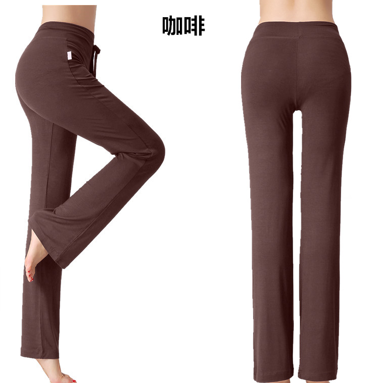 Mùa hè phần mỏng Modal phụ nữ mang thai yoga quần nữ cao eo thẳng vuông khiêu vũ thực hành quần lỏng mỏng kích thước lớn thảm tập