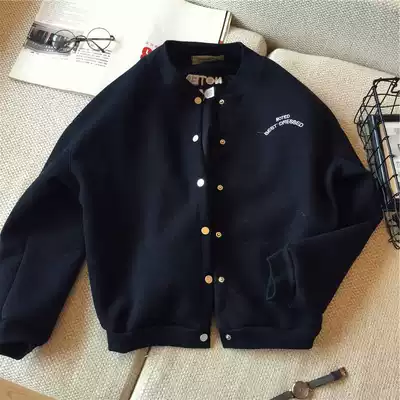 Korean Knitted Cardigan Baseball Clothing Women Spring and Autumn Thin 2021 New Trend Korean Loose BOF Wind Jacket ins