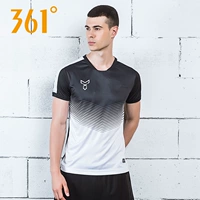 361 người đàn ông của mùa hè thở nhanh khô vòng cổ ngắn tay T-Shirt nam chạy bóng đá T-Shirt nửa tay áo sơ mi thể thao ngắn t áo thun anta